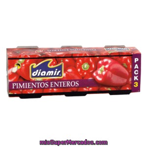 Diamir Pimiento Morrón Pack 3 Latas 180 Gr