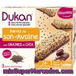 Dieta Dukan Barrita De Salvado De Avena Con Granitos De Chía Y Chocolate Envase 3 Unidades