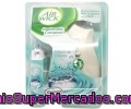 Difusor Automático Más Un Recambio De Esencia Nenuco Air Wick Freshmatic Compact 1 Unidad. Este Tipo De Ambientadores Automáticos Para El Hogar Aceptan Diferentes Recambios De Air Wick.