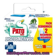 Discos Activos Lejía Aroma Eucalipto (aparato + 2 Recambios) Pato 1 Ud.