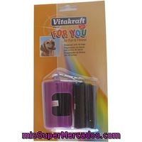 Dispensador De Bolsas Vitakraft, Pack 1 Unid. + Bolsas 40 Unid.