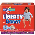 Dodot Liberty Pañal & Braguita Unisex De 16 A 22 Kg Talla 6 Paquete 32 Unidades