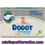 Dodot Pañal Sensitive T3 4-10kg 44u