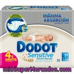 Dodot Sensitive Pañales Recién Nacido De 2 A 5 Kg Talla 1 Paquete 30 Unidades