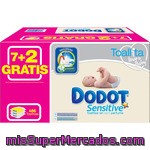 Dodot Sensitive Toallitas Infantiles Pack 7 Envases 54 Unidades + 2 Envases 54 Unidades Gratis