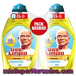 Don Limpio Limpiador En Gel Concentrado Limón Fresco Pack 2 Botella 600 Ml