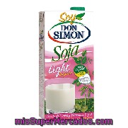 Don Simon Light Bebida De Soja Ligera Sin Lactosa 100% Vegetal Envase 1 L