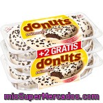 Donuts Dálmata Con Chocolate Blanco Y Pepitas De Cacao Pack 4 Unidades Envase 348 G