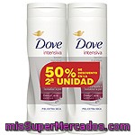 Dove Crema Corporal Nutrición Intensiva Para Piel Extra Seca Pack 2 Frasco 400 Ml