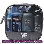 Dove Neceser De Viaje De Hombre Con Gel Clean Comfort + Desodorante + Espuma Afeitar Wilkinson + Pasta De Dientes Signal White Now + Cepillo De Dientes Signal + Cuchilla