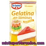 Dr.oetker Gelatina En Láminas 12 Unidades Sobre 20 G