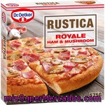 Dr.oetker Rústica Royal Pizza Con Jamón Y Champiñones Estuche 575 G