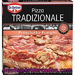 Dr.oetker Tradizionale Funghi Bianca Pizza Tomate, Jamón Cocido Y Champiñones Estuche 370 G