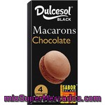 Dulcesol Black Macarons Chocolate 4 Unidades Paquete 80 G