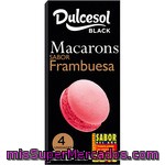 Dulcesol Black Macarons Frambuesa 4 Unidades Paquete 80 G