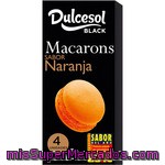 Dulcesol Black Macarons Naranja 4 Unidades Paquete 80 G