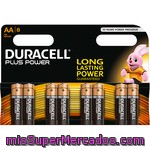 Duracell Pila Plus Power Alcalina Aa (lr6 - Mn1500) 1,5 Voltios Blister 8 Unidades