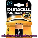 Duracell Plus Pila Alcalina 9 V (alr61 - Mn1604) 9 Voltios Blister 1 Unidad