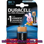 Duracell Ultra Power Pila Alcalina 9v (6lr61-mx1604) Blister 1 Unidad