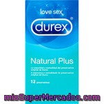 Durex Love Sex Natural Plus Preservativo Seguro Y Cómodo Caja 12 Unidades