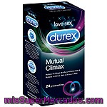 Durex Mutual Climax Preservativos Con Puntos Y Estías Para Ella Y Efecto Retardante Para él Caja 24 Unidades