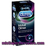 Durex Mutual Climax Preservativos Con Puntos Y Estrías Para Ella Y Efecto Retardante Para él Caja 12 Unidades