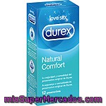 Durex Natural Comfort Preservativos Máxima Calidad Seguridad Y Prevención Caja 12 Unidades Con Lubricante Y Forma Anatómica Easy On