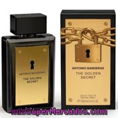 Eau Toilette Hombre Golden Secret Vaporizador, Antonio Banderas, Botella 200 Cc