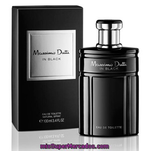 Eau Toilette Hombre In Black Vaporizador, Massimo Dutti, Botella 50 Cc