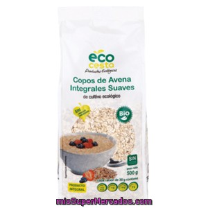 Eco Cesta Copos De Avena Suave Integrales Bio Bolsa 500 Gr