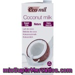 Ecomil Bio Natural Bebida De Coco Sin Azúcar Sin Gluten Y Sin Lactosa Ecológica Envase 1 L