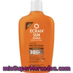 Ecran Sun Lemonoil Broncea Y Protege Leche Protectora Con Vitamina C Y E Fp-30 Resistente Al Agua Frasco 400 Ml