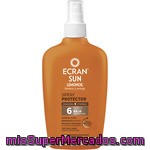 Ecran Sun Lemonoil Broncea Y Protege Spray Protector Solar Zanahoria + Vitamina C Fp-6 Resistente Al Agua Spray 200 Ml