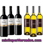 Ederra Vino Tinto Crianza D.o. Rioja 3 Botellas 75 Cl + Leiras Vino Blanco D.o. Rías Baixas 3 Botellas 75 Cl