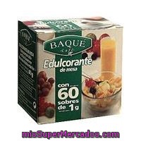 Edulcorante Baqué, Caja 60 Sobres