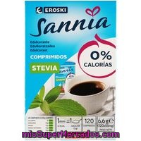 Edulcorante Eroski Sannia Estevia120 Pastillas