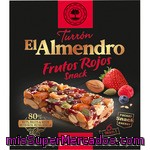 El Almendro Frutos Rojos Snack Turrón Con Frutos Secos, Frutas Y Semillas Estuche 150 G