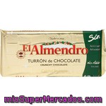El Almendro Turrón De Chocolate Crujiente Sin Azúcar Tableta 200 G