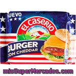 El Caserio Burger Queso Fundido Cheddar 8 Lonchas Envase 185 G