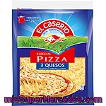 El Caserio Queso Rallado 3 Quesos Especial Para Pizza Bolsa 140 G