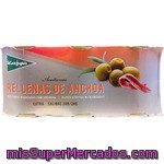 El Corte Ingles Aceitunas Rellenas De Anchoa Pack 3 Latas 50 G Neto Escurrido