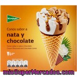 El Corte Ingles Conos De Helado Sabor Nata Y Chocolate 6 Unidades Estuche 720 Ml