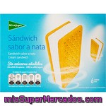 El Corte Ingles Sándwich Helado Sabor A Nata 6 Unidades Estuche 600 Ml