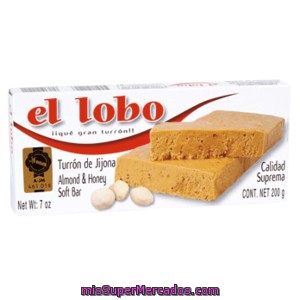 El Lobo Turron De Jijona Estuche 200 Gr