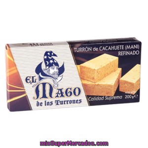 El Mago Turron Cacahuete Blando Estuche 200 Grs