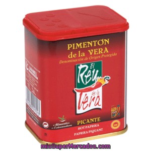 El Rey De La Vera Pimentón Picante Lata 75gr