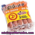 Elpozo Big Queso Salchichas Con Queso Pack 3 Envases 180 G