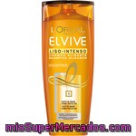 Elvive Champú Liso Intenso Con Aceite De Argán + Termo Protector Frasco 370 Ml Para Cabellos Difíciles De Alisar