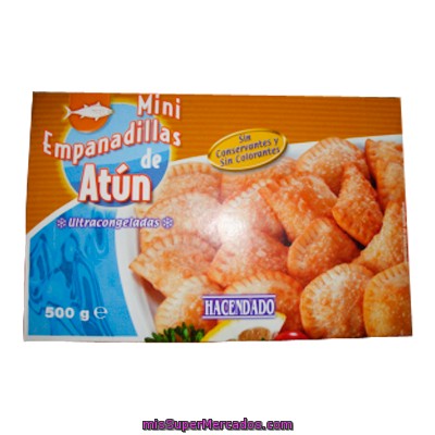 Empanadilla Congeladas Atun Mini, Hacendado, Caja 500 G