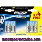 Energizer Hightech Pila Aaa Blister 4 Unidades + 4 Gratis